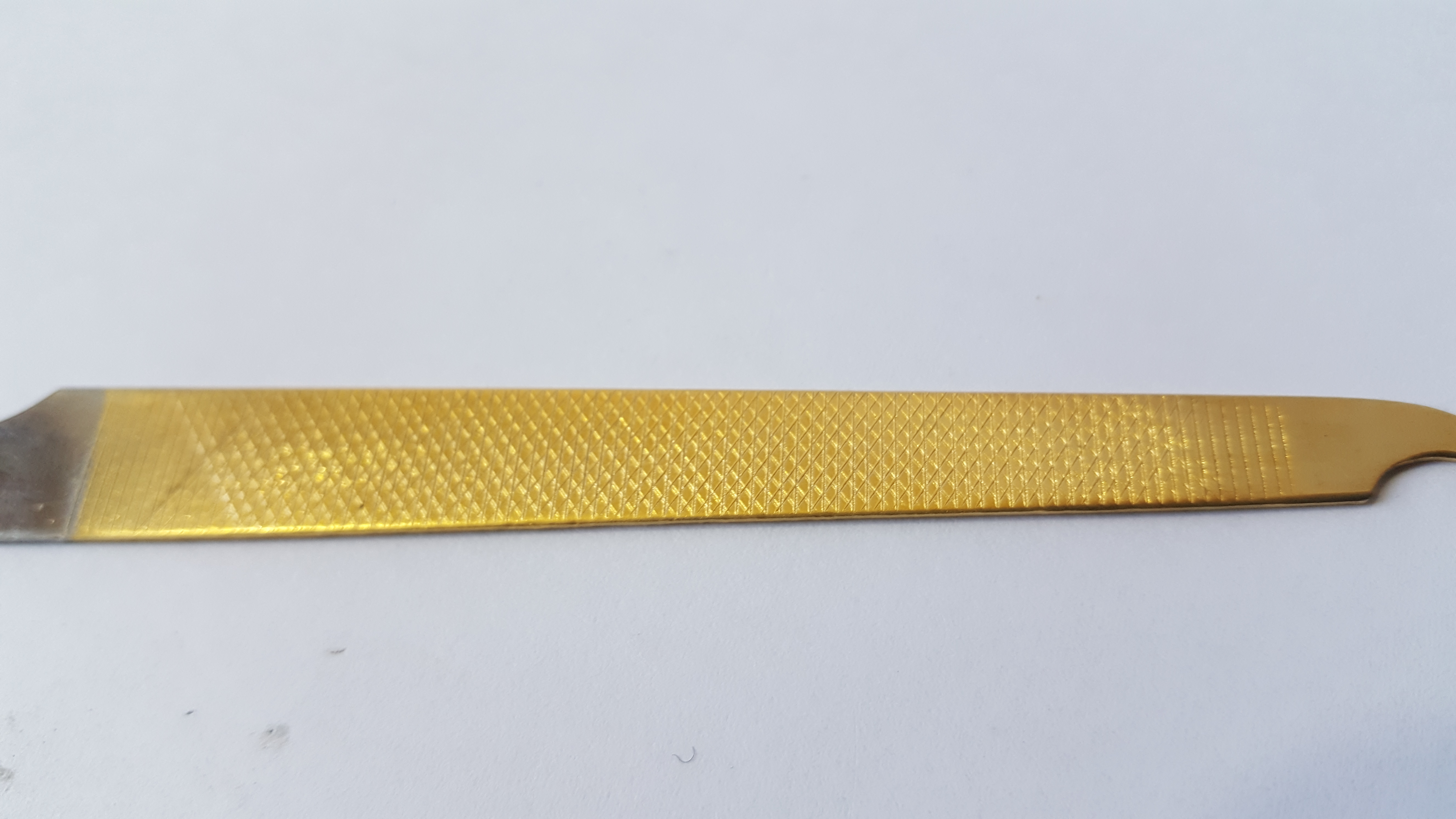 Manicure/Pedicure Equipment's Nail file steel front gold plated