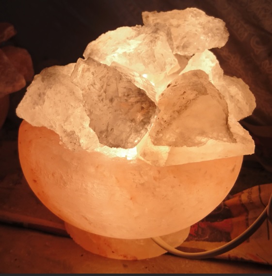Himalayan Crystal Rock Crafted Lamp 
